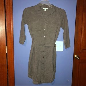 New York & company sweater dress gray size XS